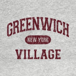 Greenwich Village NY Arch Distressed, Retro Print T-Shirt